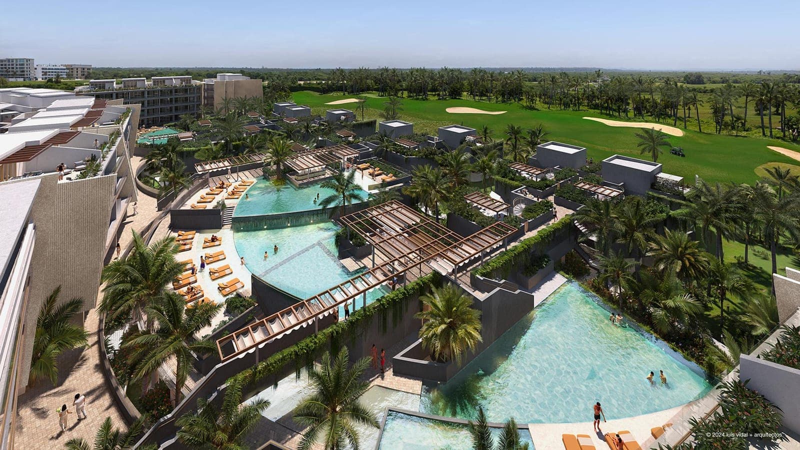 Private residential complex among the golf courses, Cap Cana