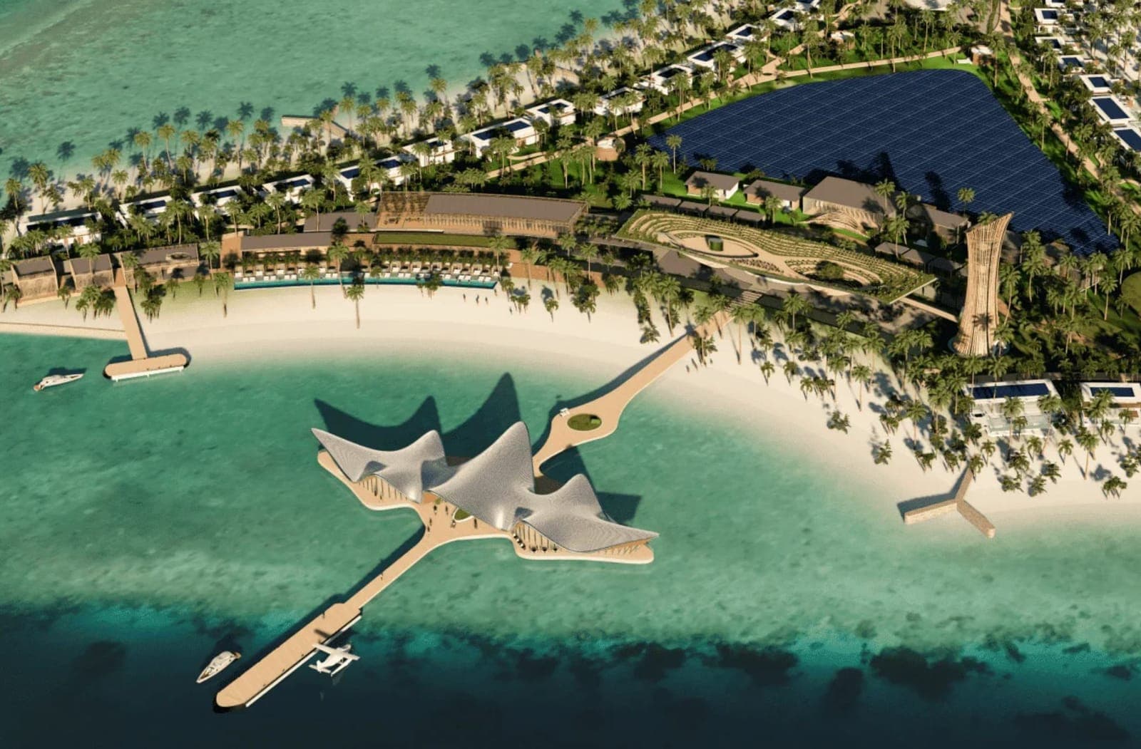 Large-scale resort project in the Maldives