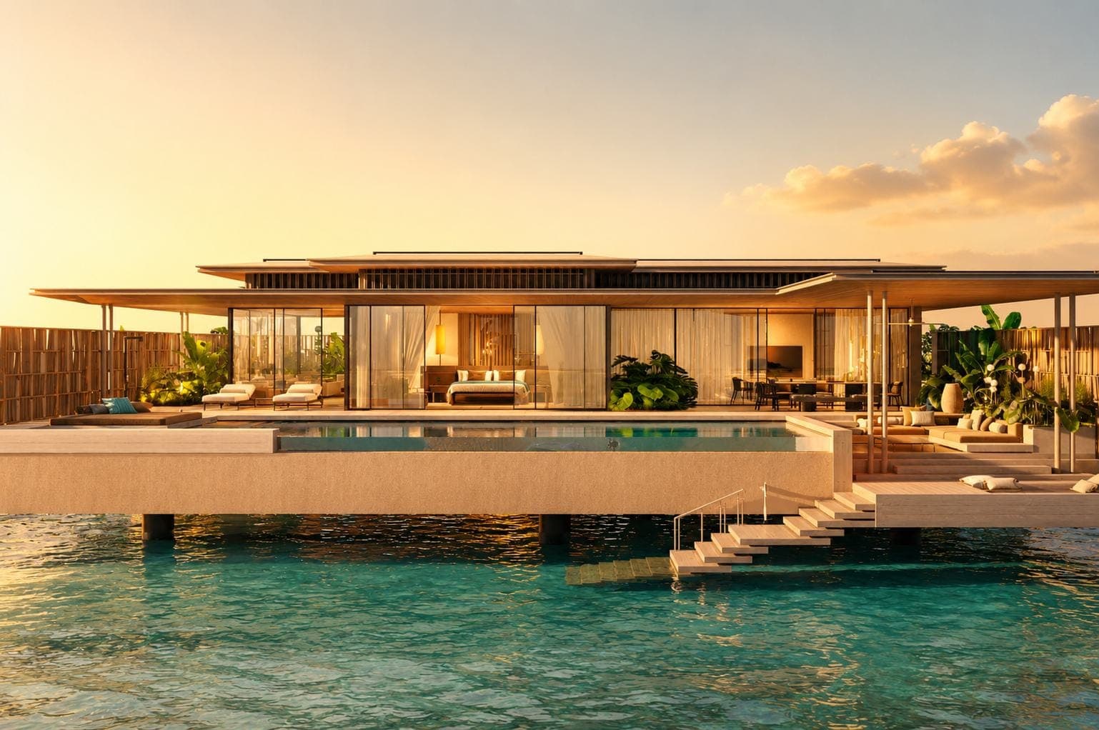 Large-scale resort project in the Maldives